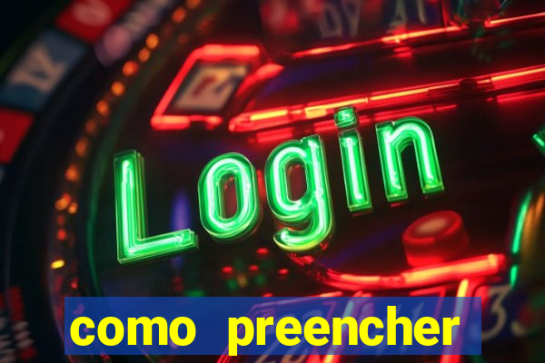 como preencher recibo de pagamento